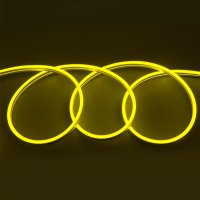 Лента неон 12В IP67 9.6Вт/м желтый 2835 120LED/м 50м General катушка