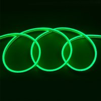 Лента неон 12В IP67 9.6Вт/м зелёный 2835 120LED/м 5м General блистер