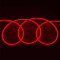 Лента неон 12В IP67 9.6Вт/м красный 2835 120LED/м 50м General катушка