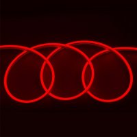 Лента неон 12В IP67 9.6Вт/м красный 2835 120LED/м 5м General блистер