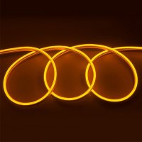 Лента неон 12В IP67 9.6Вт/м оранжевый 2835 120LED/м 50м General катушка