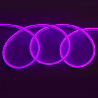 Лента неон 12В IP67 9.6Вт/м розовый 2835 120LED/м 5м General блистер