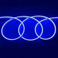 Лента неон 12В IP67 9.6Вт/м синий 2835 120LED/м 5м General блистер