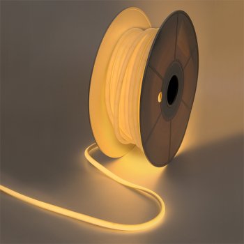 Лента неон 220В IP67 10Вт/м 3000К COB 288LED/м 50м General NL 7х10мм 400Лм/м