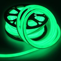 Лента неон 220В IP67 9.6Вт/м зелёный 2835 120LED/м 50м General NL 960Лм/м (50)