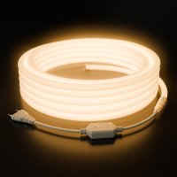 Лента неон КРУГЛЫЙ 220В IP65 6Вт/м 3000К 2835 300Лм/м 144LED/м d14мм 10м Apeyron
