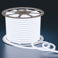 Лента неон КРУГЛЫЙ 220В IP65 6Вт/м 6500К 2835 300Лм/м 144LED/м d14мм 50м Apeyron (50)