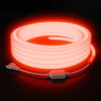 Лента неон КРУГЛЫЙ 220В IP65 6Вт/м КРАСНЫЙ 2835 300Лм/м 144LED/м d14мм 10м Apeyron (10)