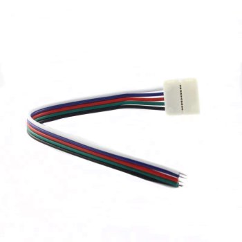 Коннектор 5050 гибкий 1 разъём RGBW 10мм 20см General CS (10)