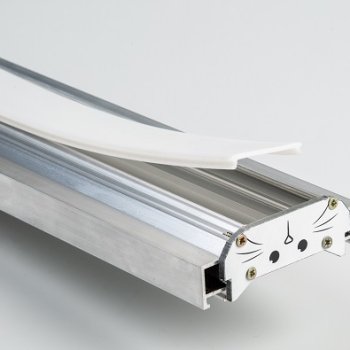 Профиль натяжного потолка 82х29мм 2м экран заглушки SWG