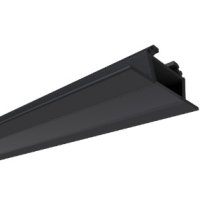 Профиль угловой накладной алюминиевый для LED ленты 28.5х10.4мм 2м Apeyron комплект черный