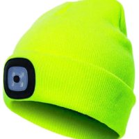 Фонарь-шапка аккумуляторный Космос Hat 4LED желтый 3.7В 200мАч (60)