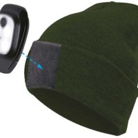 Фонарь-шапка аккумуляторный Космос Hat2 4LED хаки 3.7В 200мАч (60)