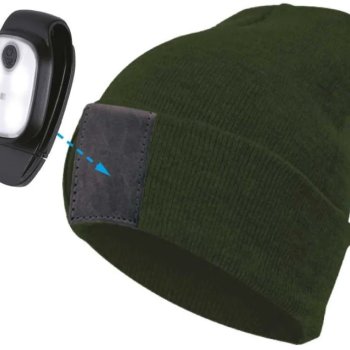 Фонарь-шапка аккумуляторный Космос Hat2 4LED хаки 3.7В 200мАч (60)
