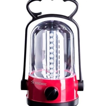 Фонарь кемпинговый аккумуляторный Космос 6010 10LED 2x4В 0.9Aч 10ч (12/48)
