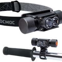 Фонарь налобный аккумуляторный Космос 501 2х5Вт + крепление на трубу 18650 1200мАч (60)