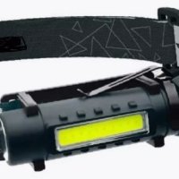 Фонарь налобный аккумуляторный Космос 508 3Вт+3ВтCOB 18650 1200мАч (30/120)