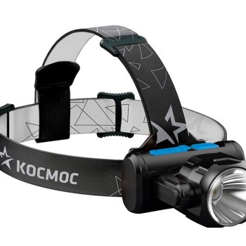 Фонарь налобный аккумуляторный Космос H5WLi 3Вт/5ВтCOB 1.2Ач (30/120)