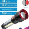 Фонарь ручной аккумуляторный Космос 132 10+5Вт+красный zoom магнит 2200мAч (20/40)