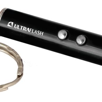 Фoнарь-брелок Ultraflash 30L (1LED, лазер, 3*G3) (600)