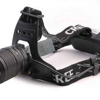 Фoнарь налобный аккумуляторный UltraFlash 5339 5Вт Zoom 1200мАч (60)