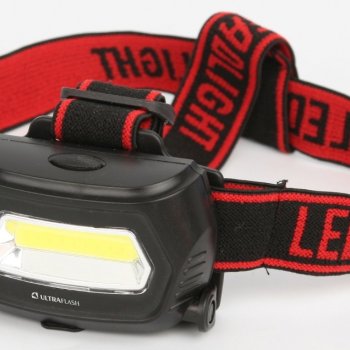 Фoнарь налобный аккумуляторный UltraFlash 5359 3ВтCOB 3.7В 800мАч (20/100)