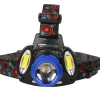 Фoнарь налобный аккумуляторный UltraFlash E1334 4+2+2ВтLED 3.7В 1200мАч Zoom (50)