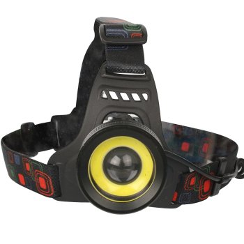 Фoнарь налобный аккумуляторный UltraFlash E1335 4+2ВтLED 3.7В 1200мАч Zoom (50)