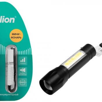 Фонарь ручной аккумуляторный Camelion 9360 1+3Вт 14500 (12/96)