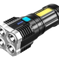 Фонарь ручной аккумуляторный Ultraflash 51525 4LED+3ВтCOB (10/90)