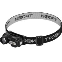 Фонарь налобный аккумуляторный Трофи GA-103 3 Bт COB+LED 6 режимов магнит сенсорное управление (50)