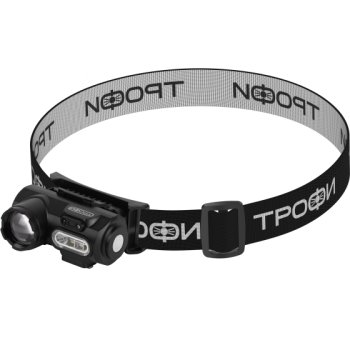 Фонарь налобный аккумуляторный Трофи GA-103 3 Bт COB+LED 6 режимов магнит сенсорное управление (50)