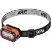 Фонарь налобный аккумуляторный Эра GA-812 Orange 3+3Bт LED 5 режимов сенсорное управление USB (50)