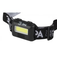 Фонарь налобный Эра GB-607 3Вт COB 3xR03 черный влагозащита (10)