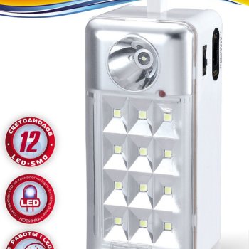 Фонарь кемпинговый аккумуляторный Облик 128 12+1LED (12)