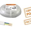 Провод ШВВП 2x0,5 ГОСТ 7399-97 белый TDM (10)