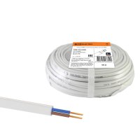 Провод ШВВП 2x0,75 ГОСТ 7399-97 белый TDM (50)