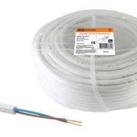 Провод ПВС 2х0,75 ГОСТ 7399-97 белый TDM (100)