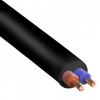 Провод ПВС 2х0,75 ГОСТ 7399-97 черный ККЗ (200)