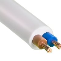 Провод ПВС 2х1,5 ГОСТ 7399-97 белый ККЗ (150)