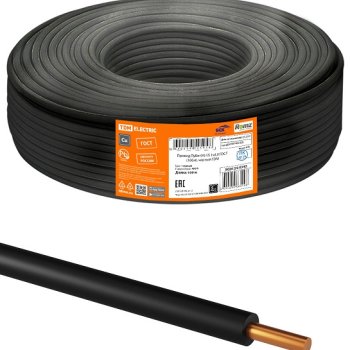 Провод ПуВнг-LS 1х4 ГОСТ 31947-2012 черный TDM (92)