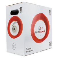 Кабель UTP - 5e CCA одножильный (4х2х0.51), pullbox Cablexpert (305/610)