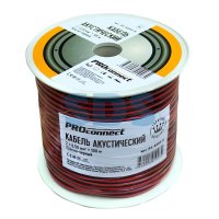 Кабель акустический 2х0.5 красно-черный Proconnect (100/800)