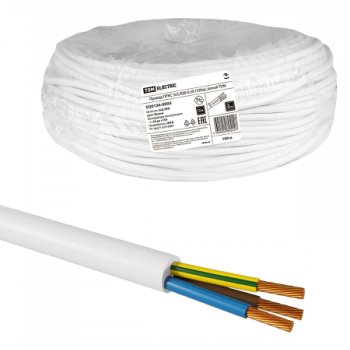 Провод ПРКС 3х2,5 белый ГОСТ 26445-85 TDM (100)