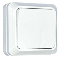 Выключатель Парма 1-кл ОП белый Omnyx (10/200)