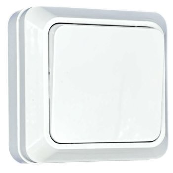 Выключатель Парма 1-кл ОП белый Omnyx (10/200)