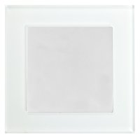 Выключатель электрический 1-клавишный, серия Катрин, GLS10-7003-01, белый