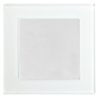 Выключатель электрический 1-клавишный, серия Катрин, GLS10-7003-01, белый