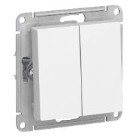 Механизм выключателя Atlas 2кл проходной белый (20)