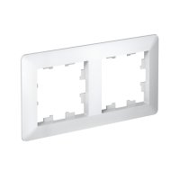 Рамка AtlasDesign Air 2-ая белый/дымчатый белый (10)